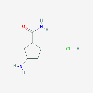 3-Aminocyclopentane-1-carboxamide hydrochloride