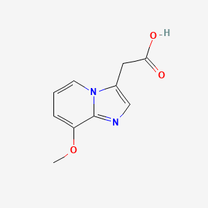 2-{8-Methoxyimidazo[1,2-a]pyridin-3-yl}acetic acid