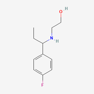 2-{[1-(4-Fluorophenyl)propyl]amino}ethan-1-ol