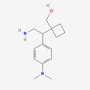 (1-{2-Amino-1-[4-(dimethylamino)phenyl]ethyl}cyclobutyl)methanol