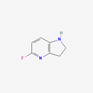 5-Fluoro-1H,2H,3H-pyrrolo[3,2-B]pyridine