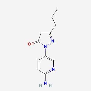 1-(6-Aminopyridin-3-yl)-3-propyl-4,5-dihydro-1H-pyrazol-5-one