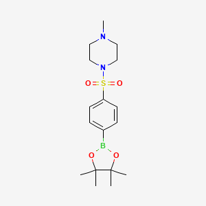 1-Methyl-4-[4-(tetramethyl-1,3,2-dioxaborolan-2-yl)benzenesulfonyl]piperazine