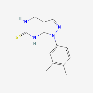 1-(3,4-dimethylphenyl)-5,7-dihydro-4H-pyrazolo[3,4-d]pyrimidine-6-thione