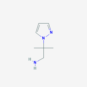 2-methyl-2-(1H-pyrazol-1-yl)propan-1-amine