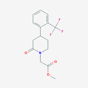 Methyl 2-{2-oxo-4-[2-(trifluoromethyl)phenyl]piperidin-1-yl}acetate