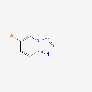 molecular formula C11H13BrN2 B1323054 6-溴-2-叔丁基咪唑并[1,2-a]吡啶 CAS No. 864867-60-7