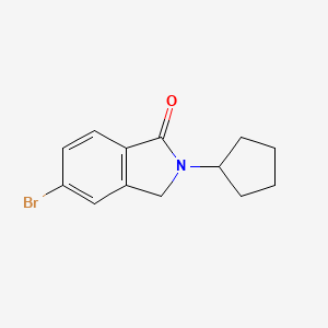 molecular formula C13H14BrNO B1323055 5-Bromo-2-cyclopentylisoindolin-1-one CAS No. 864867-11-8