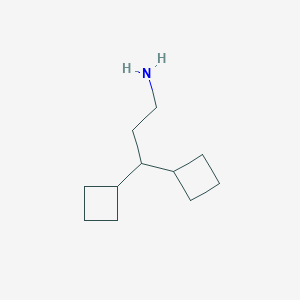 3,3-Dicyclobutylpropan-1-amine