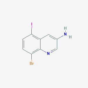 8-Bromo-5-iodoquinolin-3-amine