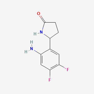 5-(2-Amino-4,5-difluorophenyl)pyrrolidin-2-one