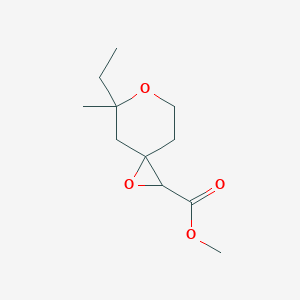 Methyl 5-ethyl-5-methyl-1,6-dioxaspiro[2.5]octane-2-carboxylate