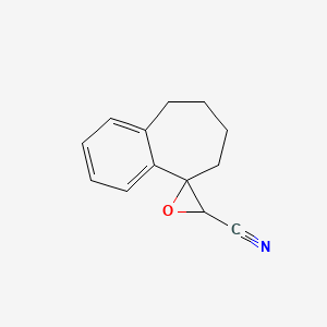 6,7,8,9-Tetrahydrospiro[benzo[7]annulene-5,2'-oxirane]-3'-carbonitrile