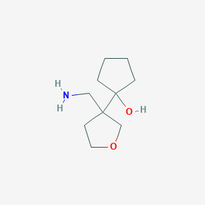 1-[3-(Aminomethyl)oxolan-3-YL]cyclopentan-1-OL