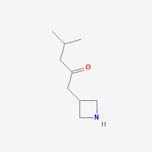 1-(Azetidin-3-yl)-4-methylpentan-2-one