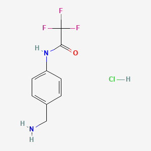 N-[4-(aminomethyl)phenyl]-2,2,2-trifluoroacetamide hydrochloride