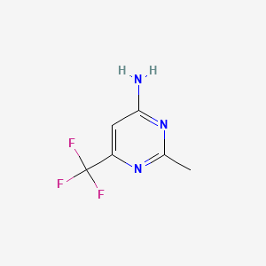 molecular formula C6H6F3N3 B1323066 2-Methyl-6-(trifluoromethyl)pyrimidin-4-amine CAS No. 54518-10-4