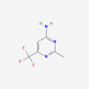 molecular formula C6H6F3N3 B1323066 2-メチル-6-(トリフルオロメチル)ピリミジン-4-アミン CAS No. 54518-10-4