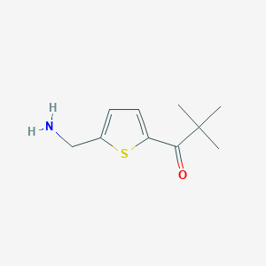 1-[5-(Aminomethyl)thiophen-2-yl]-2,2-dimethylpropan-1-one