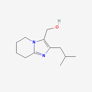 [2-(2-Methylpropyl)-5H,6H,7H,8H-imidazo[1,2-a]pyridin-3-yl]methanol