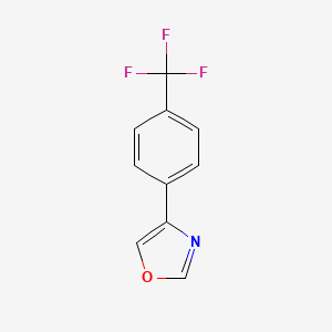molecular formula C10H6F3NO B1323069 4-(4-(Trifluoromethyl)phenyl)oxazole CAS No. 1126636-40-5