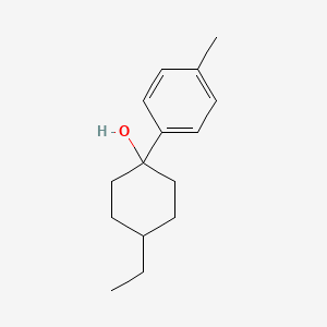 4-Ethyl-1-(4-methylphenyl)cyclohexan-1-ol