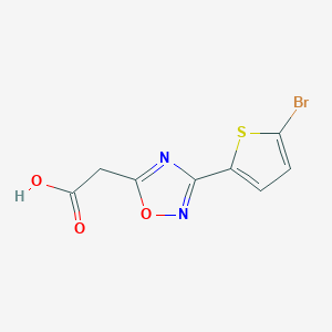 2-(3-(5-Bromothiophen-2-yl)-1,2,4-oxadiazol-5-yl)acetic acid