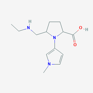 5-[(Ethylamino)methyl]-1-(1-methyl-1H-pyrrol-3-yl)pyrrolidine-2-carboxylic acid