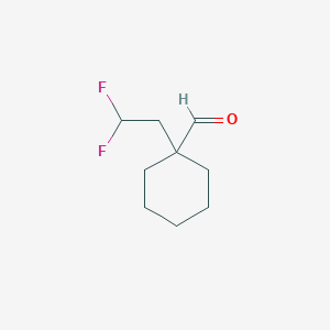 1-(2,2-Difluoroethyl)cyclohexane-1-carbaldehyde