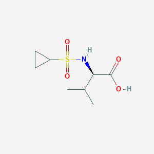 (2R)-2-Cyclopropanesulfonamido-3-methylbutanoic acid