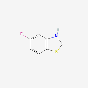 molecular formula C7H6FNS B13230892 5-Fluoro-2,3-dihydro-1,3-benzothiazole 