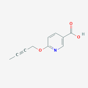molecular formula C10H9NO3 B1323092 6-(But-2-yn-1-yloxy)nicotinic acid 