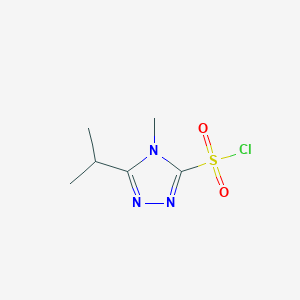 4-methyl-5-(propan-2-yl)-4H-1,2,4-triazole-3-sulfonyl chloride