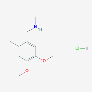 molecular formula C11H18ClNO2 B13230949 [(4,5-Dimethoxy-2-methylphenyl)methyl](methyl)amine hydrochloride 