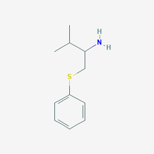 molecular formula C11H17NS B13230960 [(2-Amino-3-methylbutyl)sulfanyl]benzene 