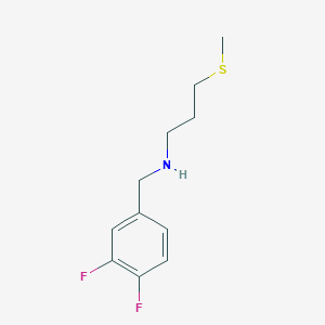 molecular formula C11H15F2NS B13230975 [(3,4-Difluorophenyl)methyl][3-(methylsulfanyl)propyl]amine 