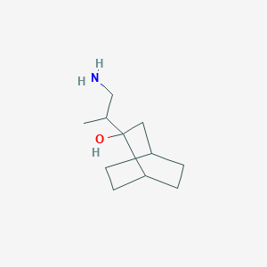 molecular formula C11H21NO B13231013 2-(1-Aminopropan-2-yl)bicyclo[2.2.2]octan-2-ol 