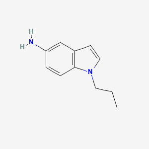 molecular formula C11H14N2 B13231030 1-propyl-1H-indol-5-amine 