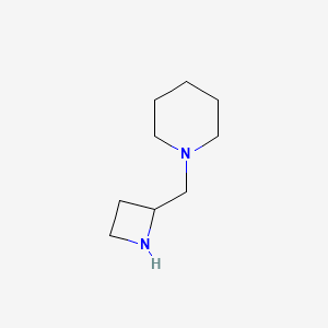 molecular formula C9H18N2 B13231058 1-(Azetidin-2-ylmethyl)piperidine 