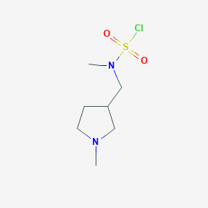 N-Methyl-N-[(1-methylpyrrolidin-3-yl)methyl]sulfamoyl chloride