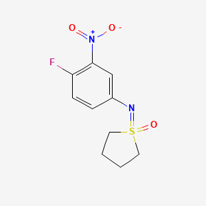 1-[(4-Fluoro-3-nitrophenyl)imino]-1lambda6-thiolan-1-one