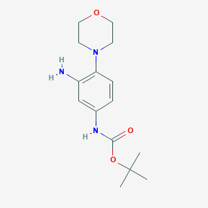 tert-Butyl N-[3-amino-4-(morpholin-4-yl)phenyl]carbamate