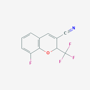 8-Fluoro-2-(trifluoromethyl)-2H-chromene-3-carbonitrile