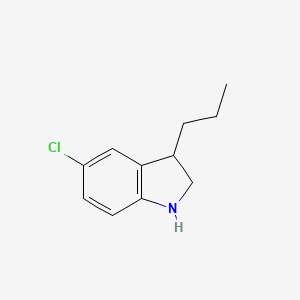 5-chloro-3-propyl-2,3-dihydro-1H-indole