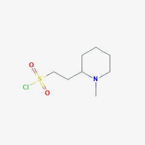 2-(1-Methylpiperidin-2-yl)ethane-1-sulfonyl chloride