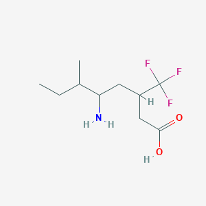 5-Amino-6-methyl-3-(trifluoromethyl)octanoic acid