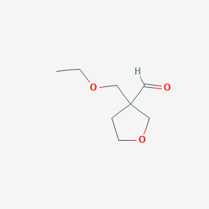 3-(Ethoxymethyl)oxolane-3-carbaldehyde