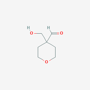 4-(Hydroxymethyl)oxane-4-carbaldehyde