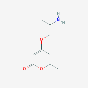 4-(2-Aminopropoxy)-6-methyl-2H-pyran-2-one