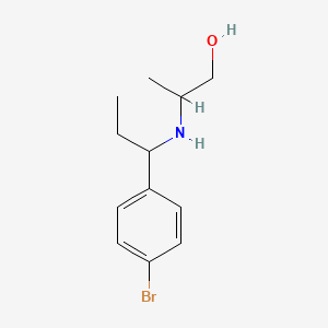 2-{[1-(4-Bromophenyl)propyl]amino}propan-1-ol